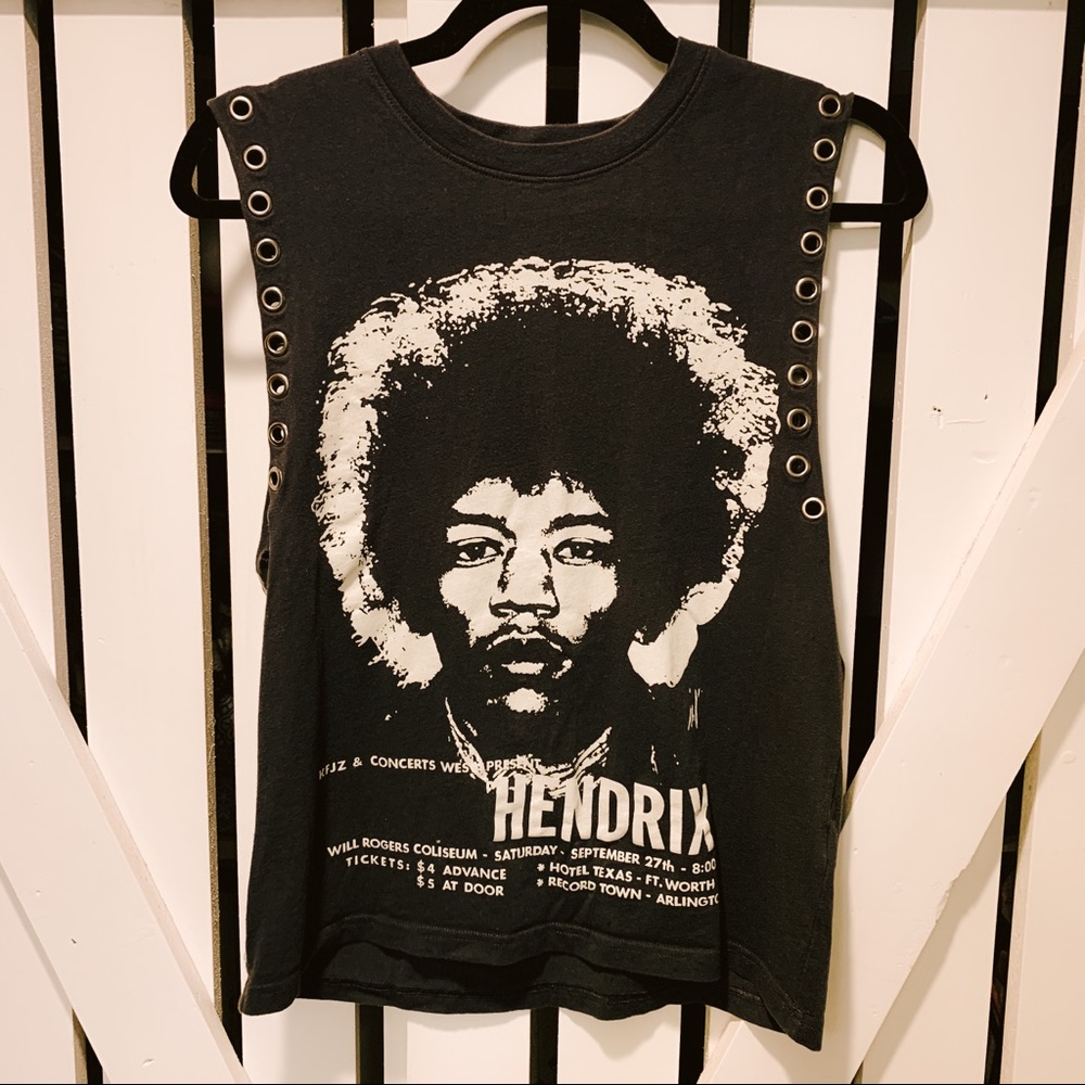 Jimi Hendrix Grommet Detail Tank Too